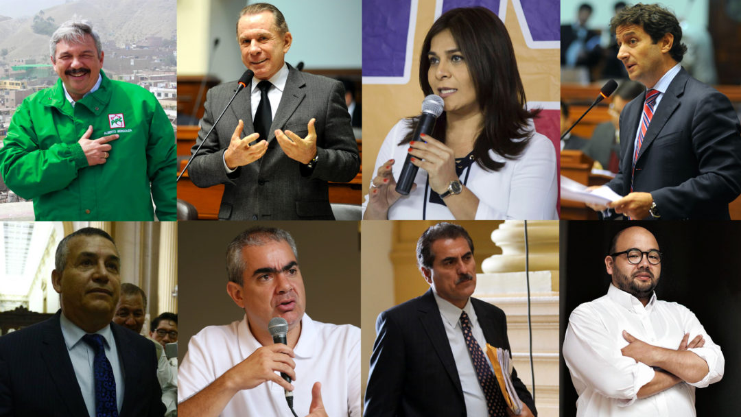 Ex ministros, ex congresistas y alcaldes de los distritos de la capital son algunos de los que desean sentarse en el sillón municipal. (Fotomontaje: Luis Pérez)