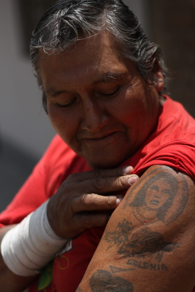 "La Sara", tatuaje realizado en prisión (Foto por Salvador Candia)